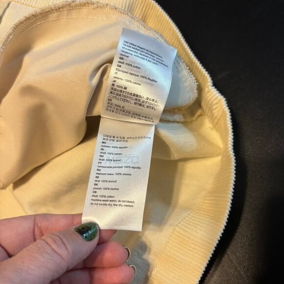 WESC Cream Corduroy Zip Jacket Men’s M Women’s L 100% Cotton Streetwear - Picture 7 of 7